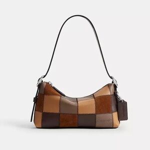NWT Coachtopia Small Slouchy Shoulder Bag Tab Multi Patchwork